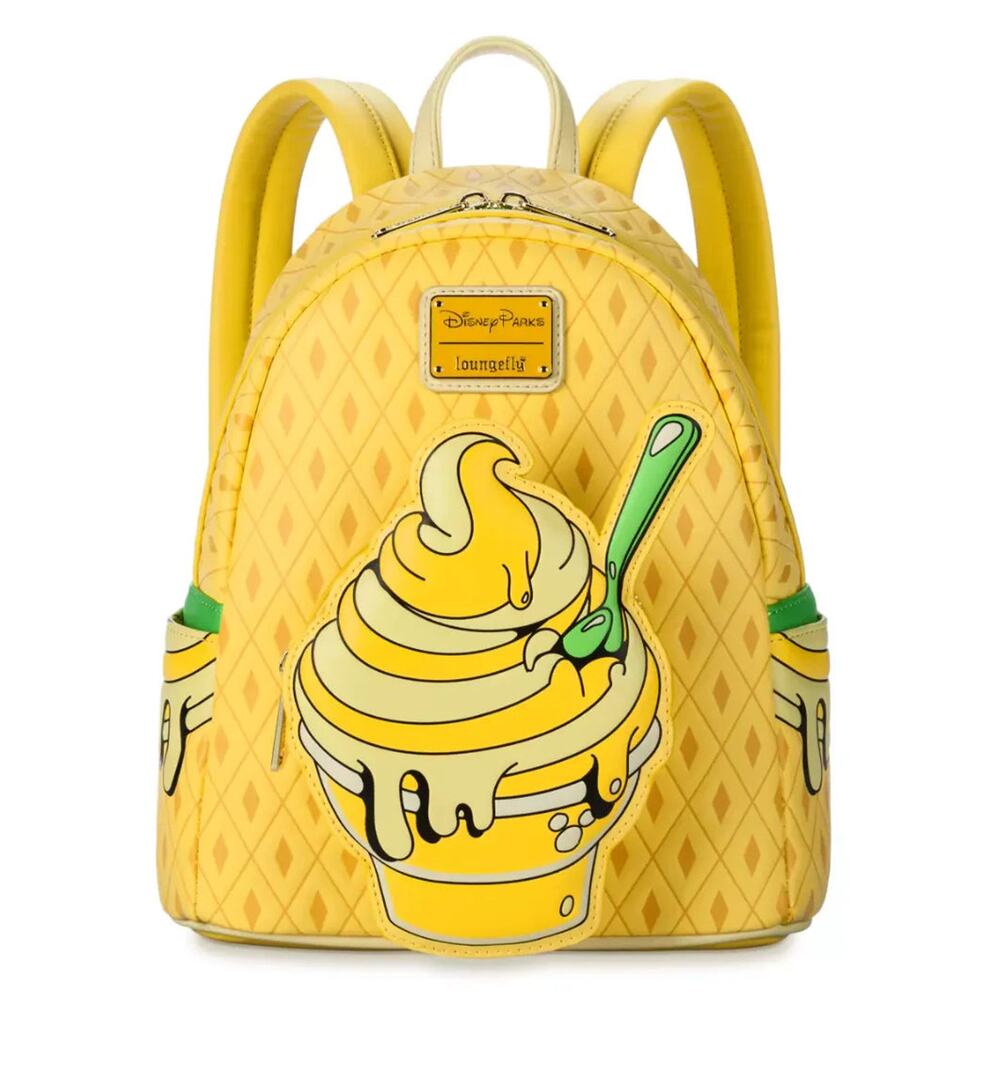 Disney Parks Eats Pineapple Swirl Dole Whip Loungefly Mini Backpack